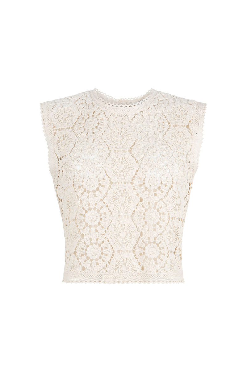 Helena Crochet Lace Top