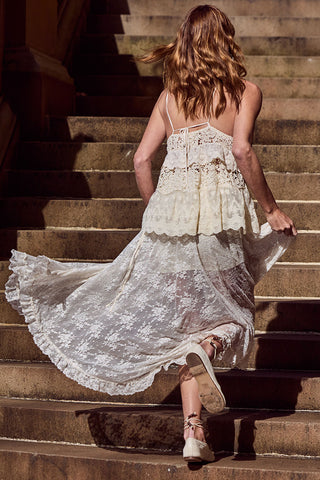 Labyrinth Lace Maxi Skirt
