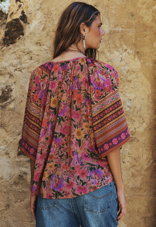 Swan Lake Short Sleeve Blouse
